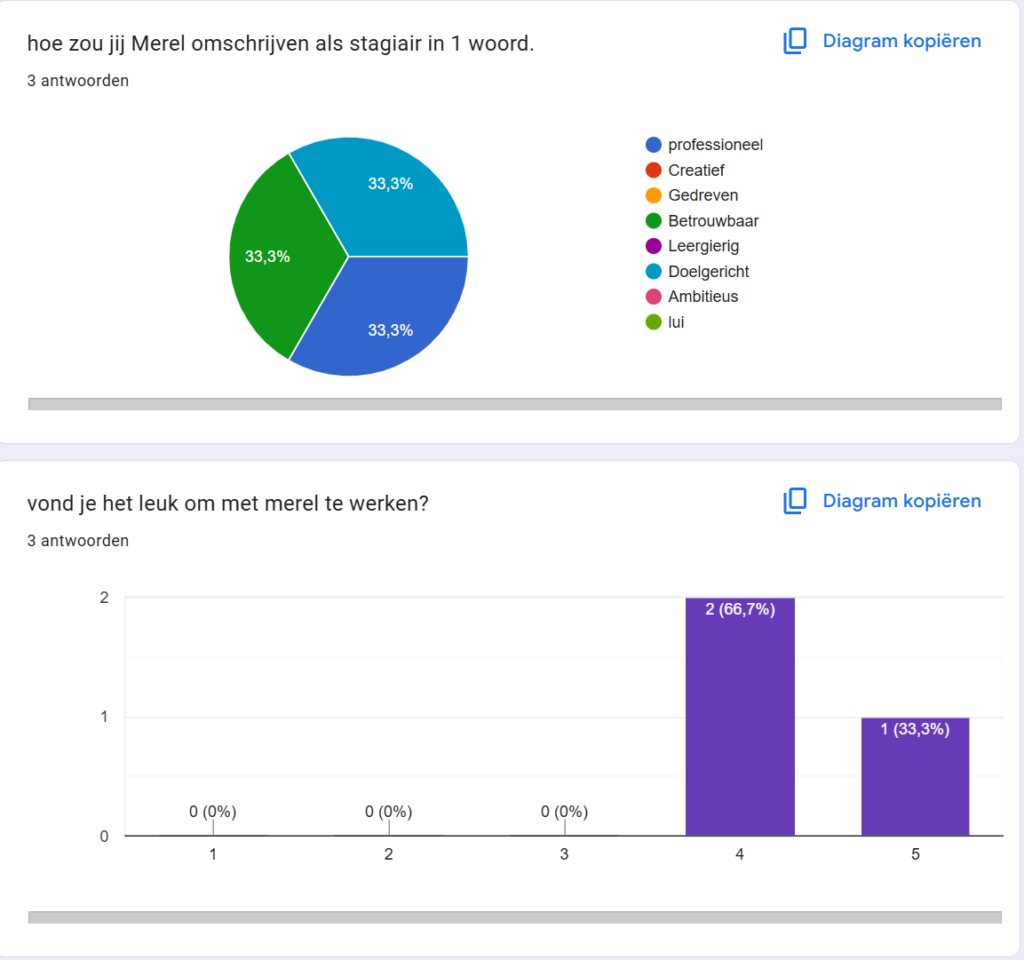 hoe mijn collega's mijn stage hebben ervaren